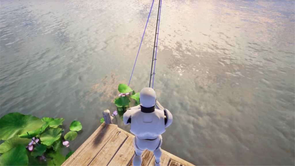 大明湖畔荷花钓鱼/Fishing at Lotus Lakes